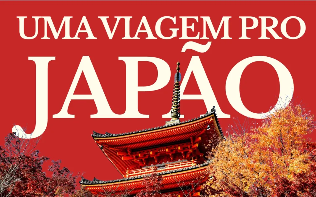 Slide de apresentação: uma viagem pro Japão